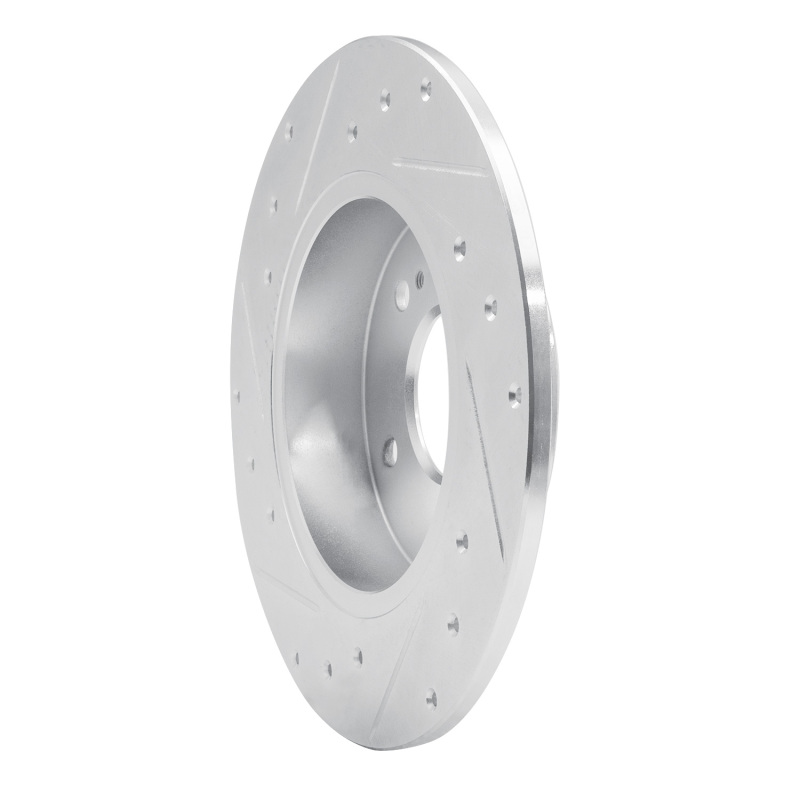 Infiniti I30 Brake Rotor (1) - Rear Right - R1 Concepts - Drilled & Slotted - Silver - `94-`04